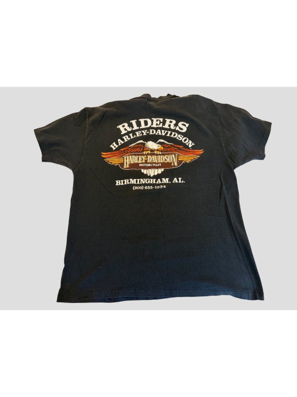 Vintage 90s Harley Davidson Riders Birmingham Alabama Eagle Single Stitch XL USA